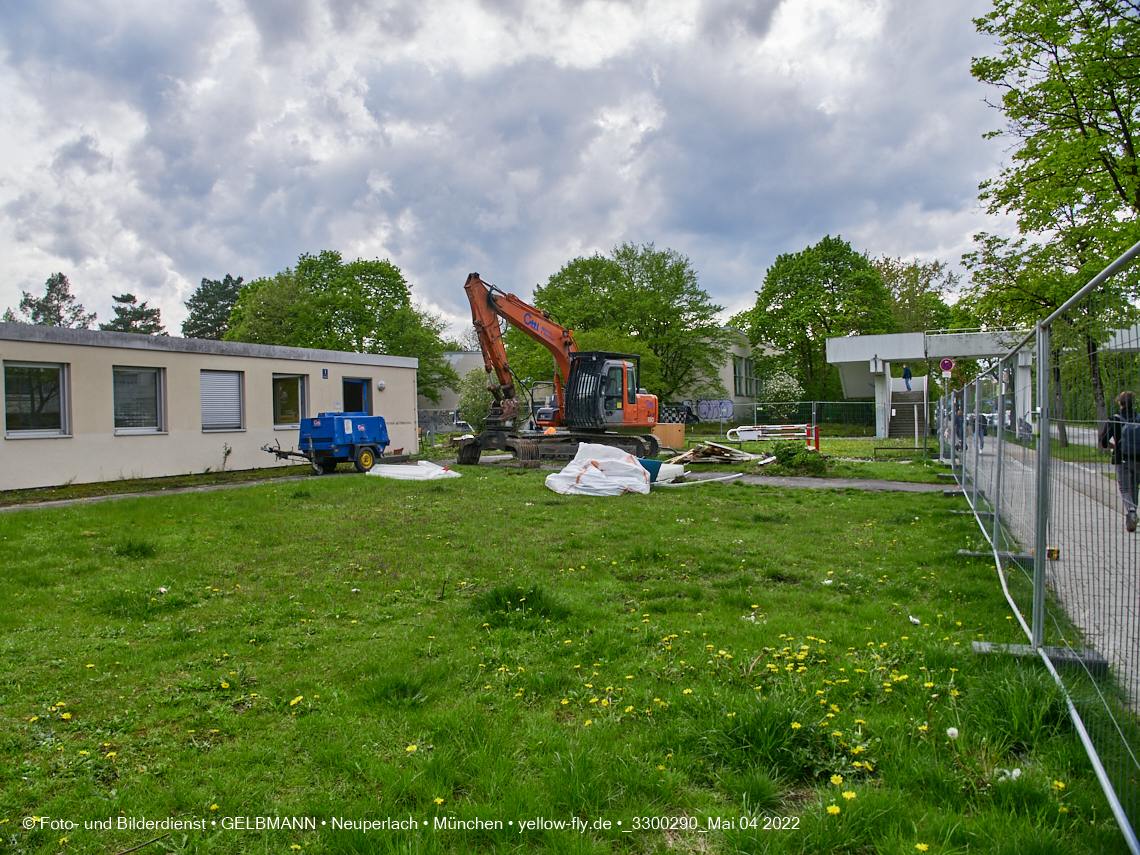 04.05.2022 - Baustelle am Haus für Kinder in Neuperlach